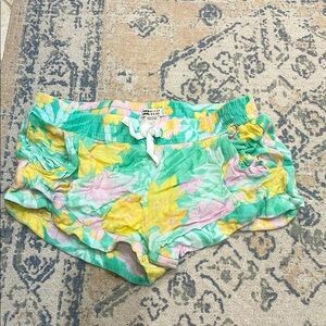 Colorful Floral Print Shorts